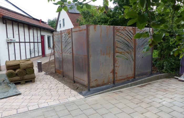 Gartenanlage vor Gestaltung